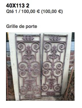 grille de porte 1 paire